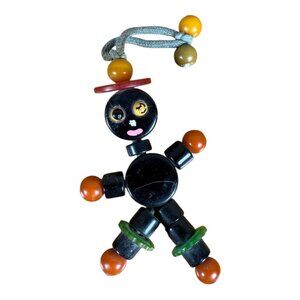 Vintage‎ Bakelite Tykie Toy Baby Crib Toy 1940's